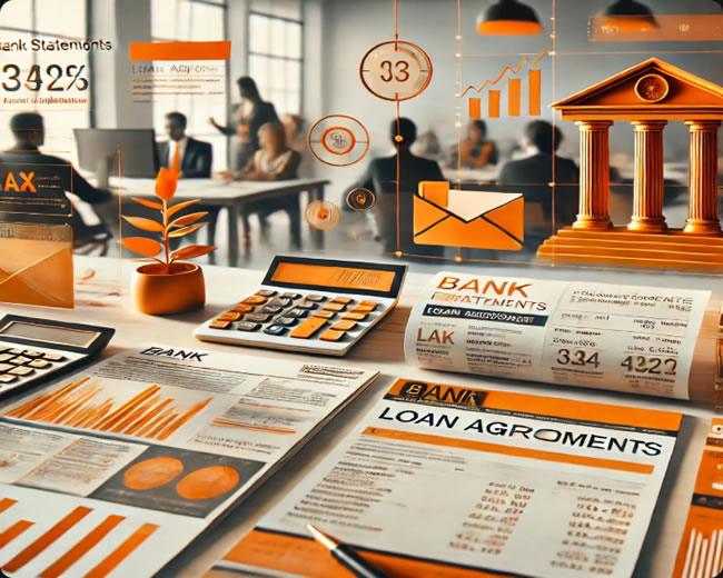 Bank Finanzdokumente 